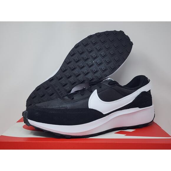 DS Nike Waffle Debut BLACK WHITE DH9522-001 - Picture 1 of 6